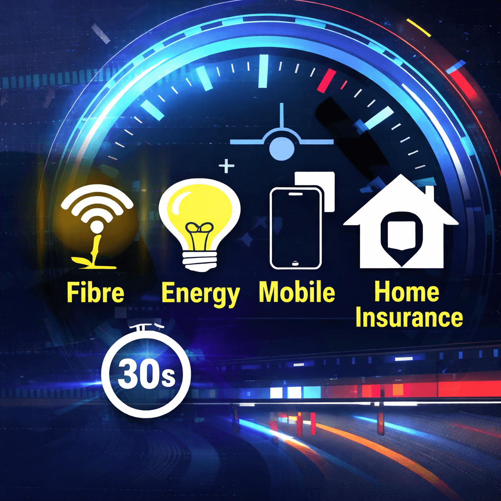Bundle your fibre, energy, mobile and home insurance into one bill — check savings in 30 seconds